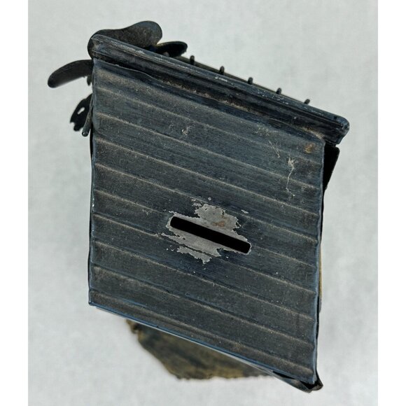 Vintage Tin Ghost Town Savings Bank Coin Box Western Rustic 973691 Halloween - Picture 6 of 10